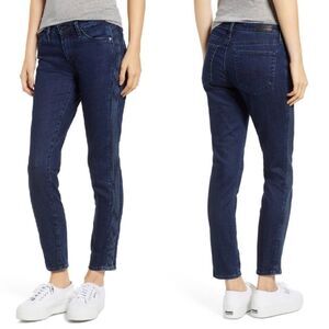 Ag Adriano Goldschmied Prima Pintucked Ankle Cigarette Jeans in Indigo Pursuits